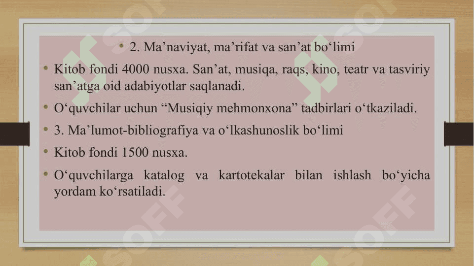 Kitobxonlarning o'qishiga rahbarlik qilish 5