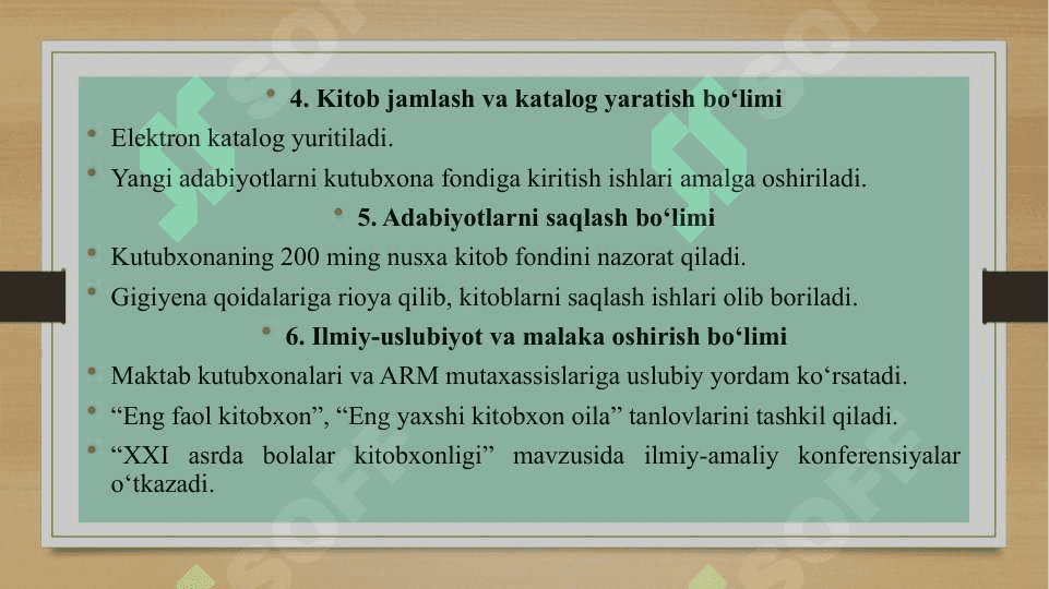 Kitobxonlarning o'qishiga rahbarlik qilish 6