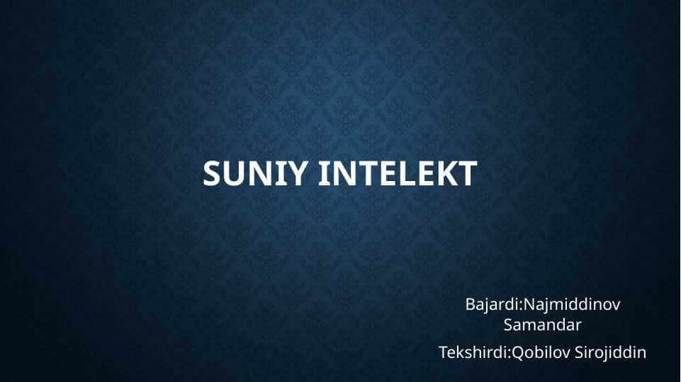 Sunʼiy intellekt usullari yordamida koʻz kasalliklarini aniqlash dasturini ishlab chiqish sunʼiy