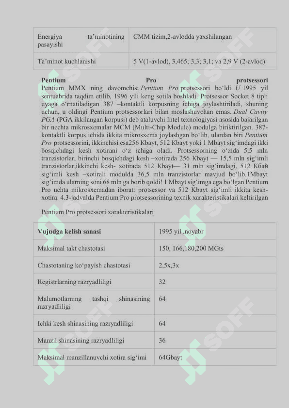 Bir kiristal sakkiz va o‘n olti razryadli mikroprotsessorlar 4