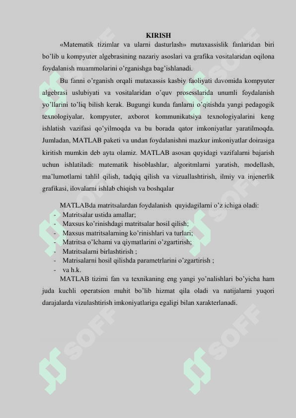 Matlab dasturi yordamida bir o'lchovli issiqlik o'tkazuvchanlik tenglamasini taqribiy yechish. 3