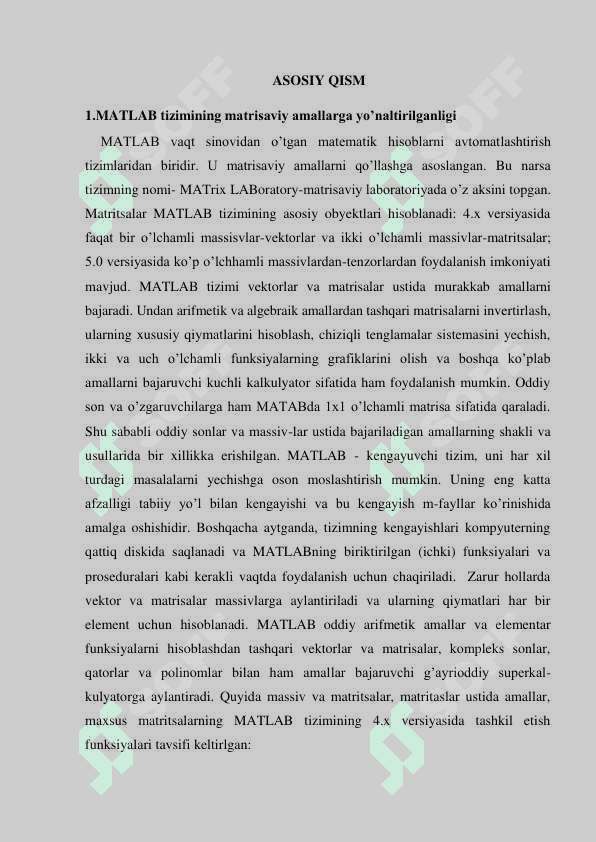 Matlab dasturi yordamida bir o'lchovli issiqlik o'tkazuvchanlik tenglamasini taqribiy yechish. 4