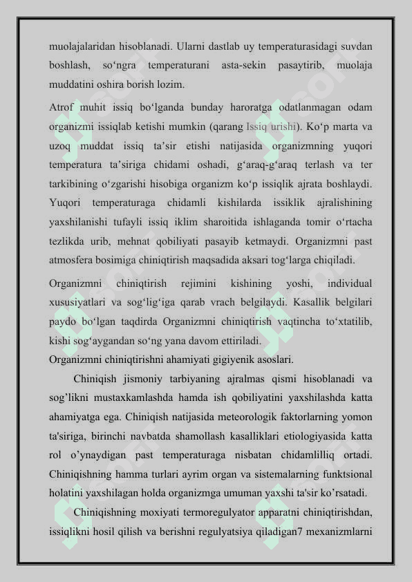 Tanani chiniqtirishning ilmiy asoslari 3