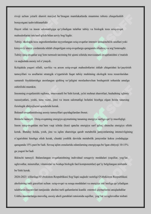 RATSIONAL OVQALANISHNING ILMIY ASOSLARI 2
