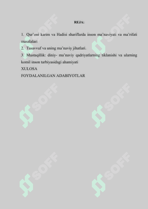 INSON MA’NAVIY KAMOLOTIDA ISLOM DININING O’RNI 2