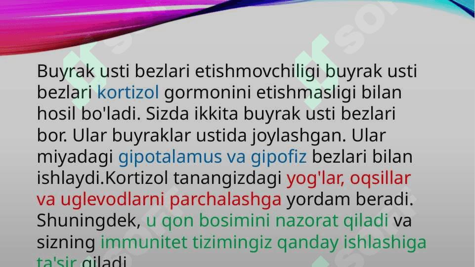 Уткир буйрак усти етишмовчилиги O`tkir buyrak usti bezi yetishmovchiligi 2