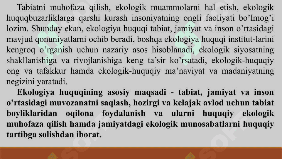 ATROF MUHITNI MUHOFAZA QILISHNING HUQUQIY ASOSLARI 4