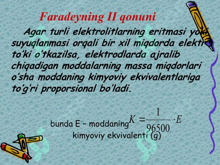 Elektroliz qonunlari 4