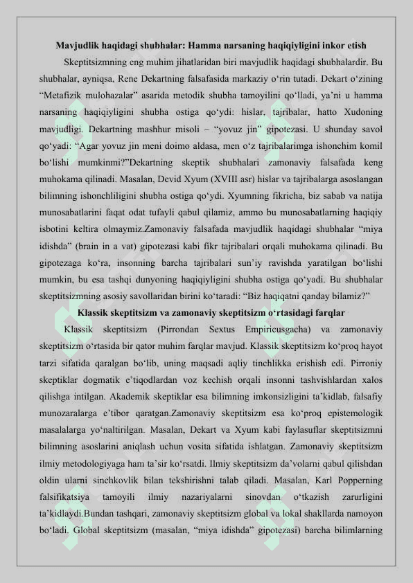 Skeptitsizm, Neoplatonizm va eklektitsizm 25 4