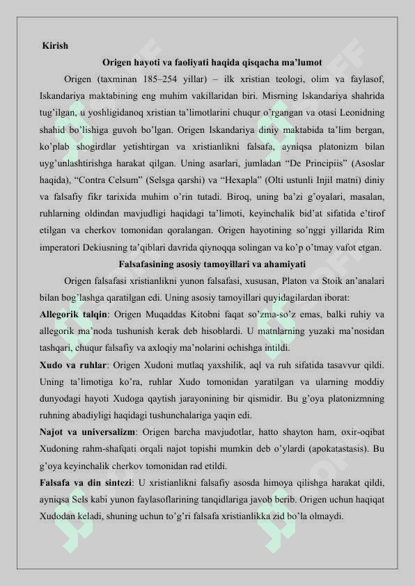 Origen haqida 25 2