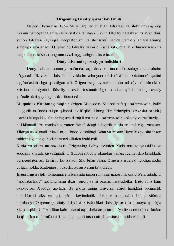 Origen haqida 25 3