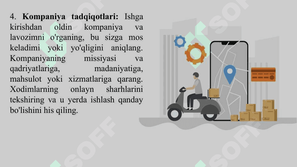 Munosib ish o‘rnini egallash va kasbiy rivojlanish 7