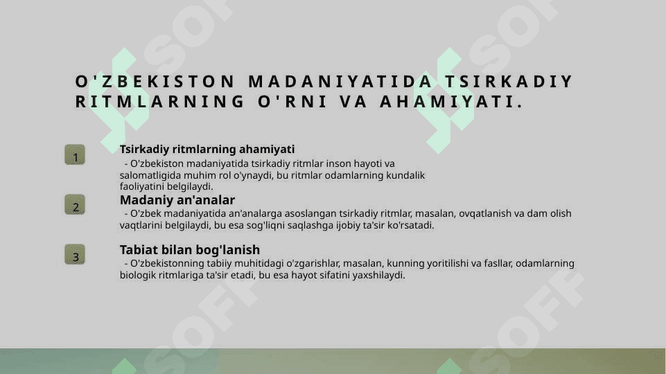Hayot va sog'liq ritmlari 6