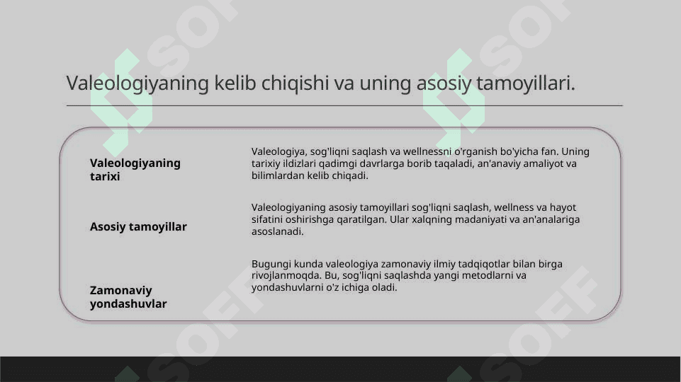 Valeologiyaning qisqacha tarixi 3