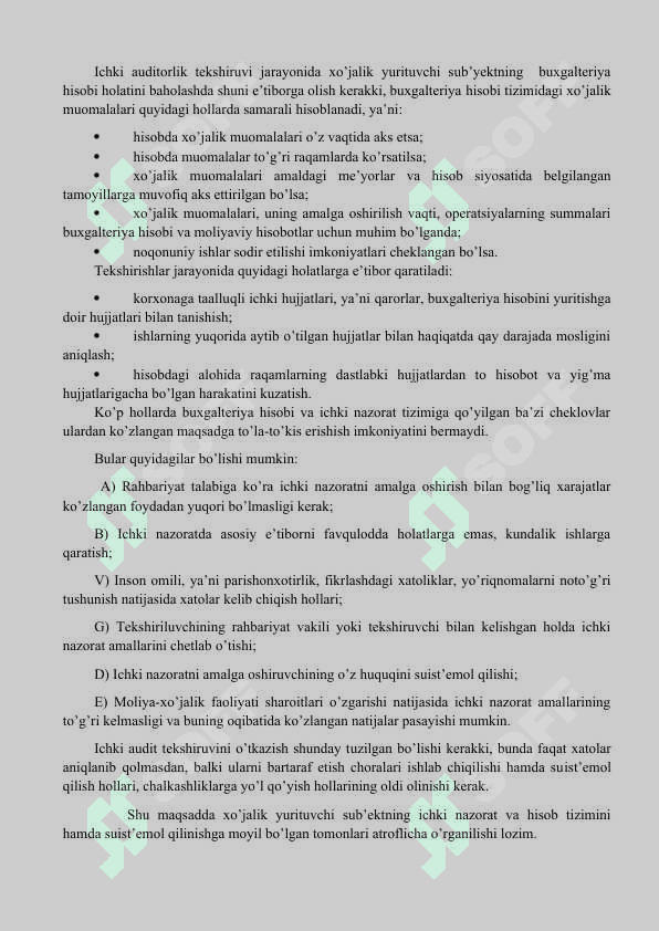 ichki audit o'tkazish 2