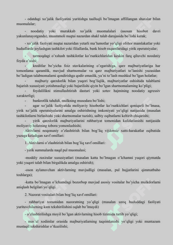 ichki audit o'tkazish 5