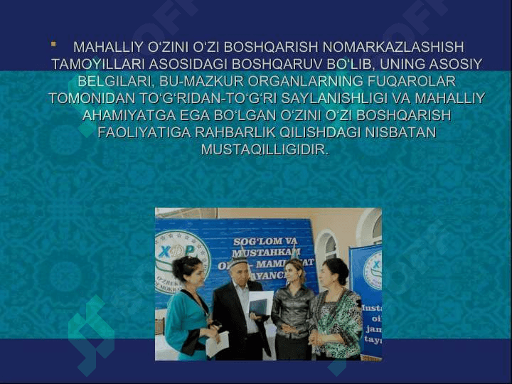 Maxalla - ijtimoiy oʻz-oʻzini boshqarish organi 4