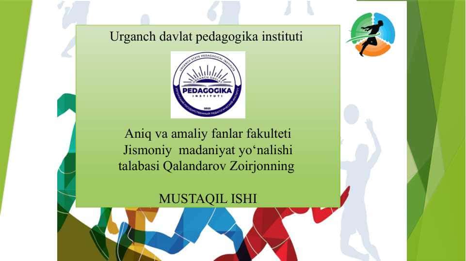 Gandbol o'yinida tayyorgarlik turlarining  o'rni va ahamiyati