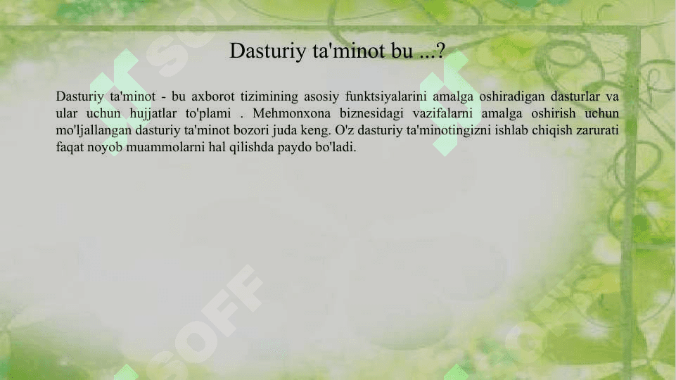 TURIZM VA MEHMONXONA FAOLIYATINI AVTOMATLASHTIRISH 2
