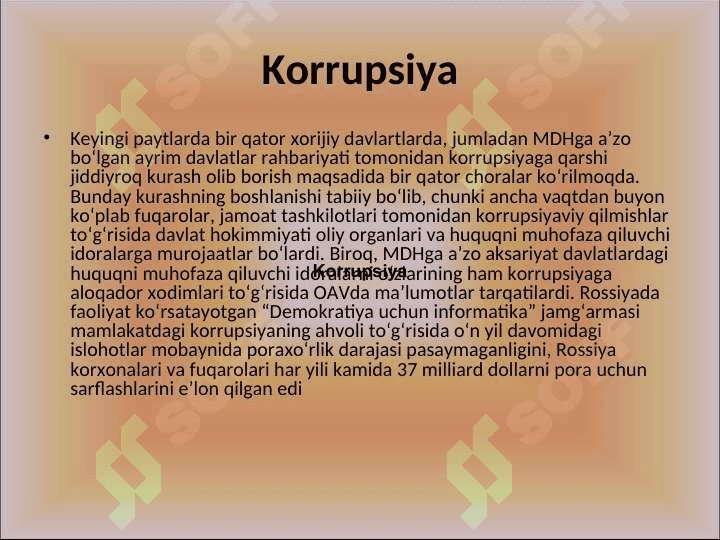 Korrupsiyaning mohiyati va uning oqibatlar 3