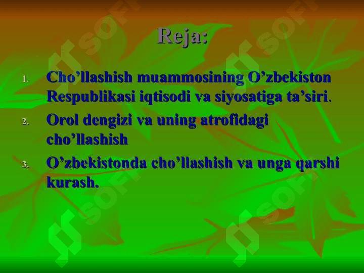 Cho'l va chalacho'l o'simliklar dunyosi slayd 2