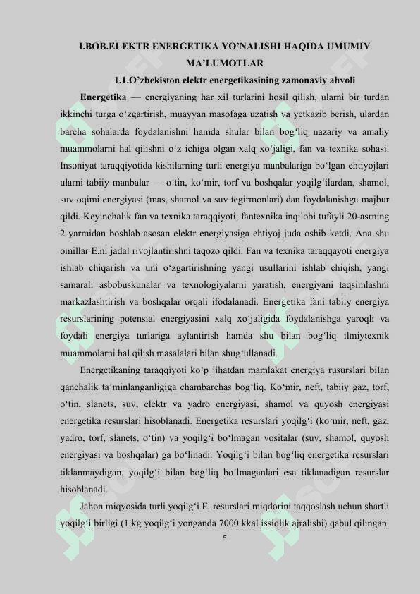 ENERGETIKA SIYOSATI 5