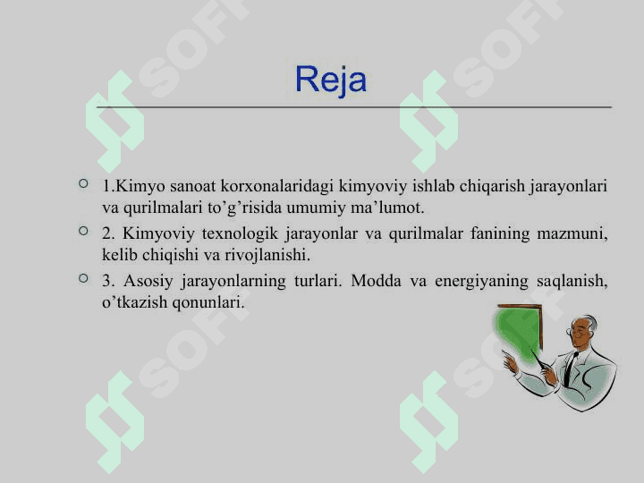 Kimyoviy texnologiyaning jarayonlari va qurilmalari 2