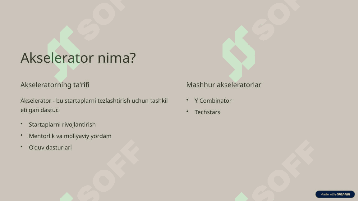 Akselerator modeli: Innovatsiyalarni tezlashtirish 2
