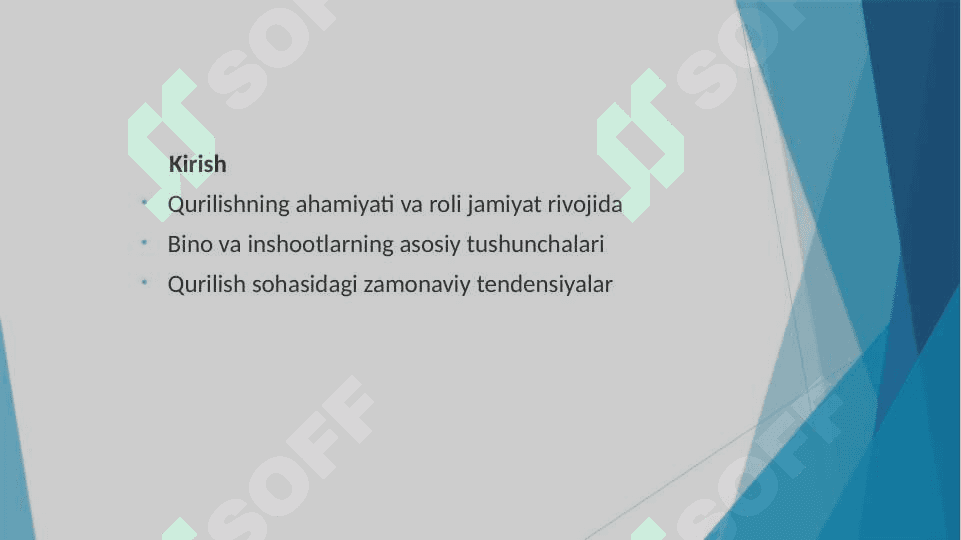 Binolarni barpo etishning elmentar xususiyatlari 2