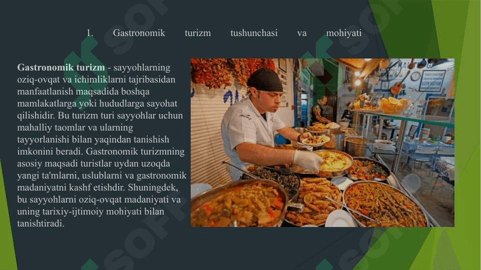 Gastronomik turizmning madaniy turizm turi bilan bog'liqligi 4