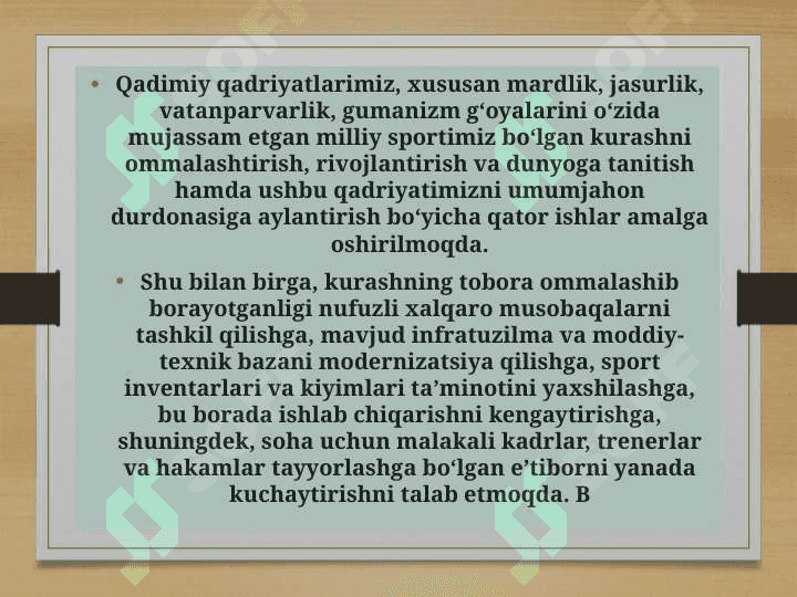 KURASH BO'YICHA MUSOBAQA QOIDALARI VA HAKAMLIK QILISH ASOSLARI. 2