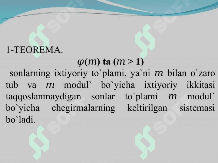Eyler funksiyasi va uni hisoblash algoritmi 8