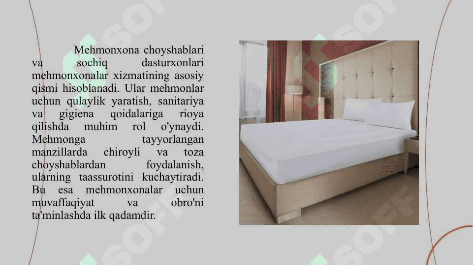 Mehmonxona choyshablari va sochiq-dasturxonlari 4