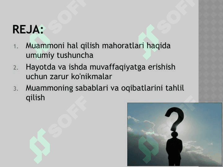 MUAMMONI HAL QILISH MAHORATI 2