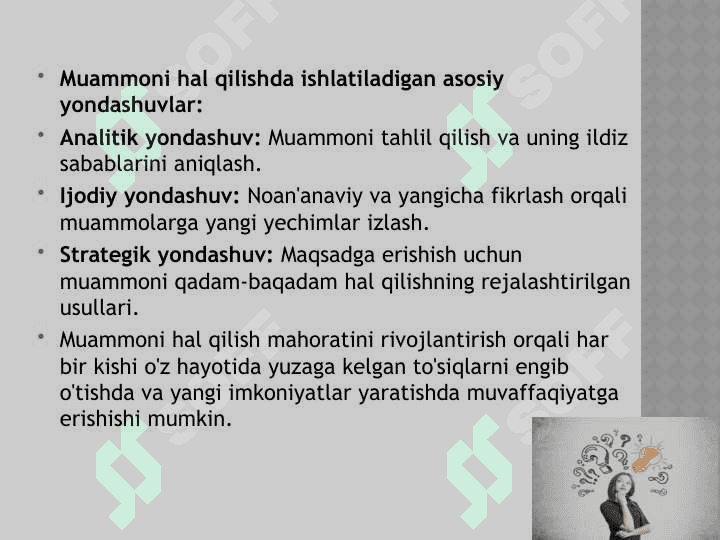 MUAMMONI HAL QILISH MAHORATI 5