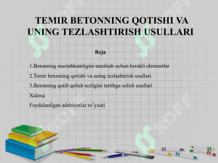 TEMIR BETONNING QOTISHI VA UNING TEZLASHTIRISH USULLARI 2