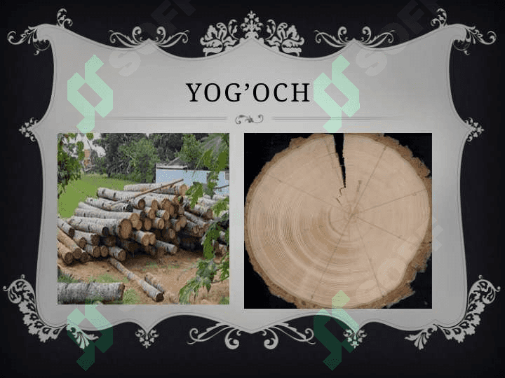 Yog’och haqida ma’lumot. 5