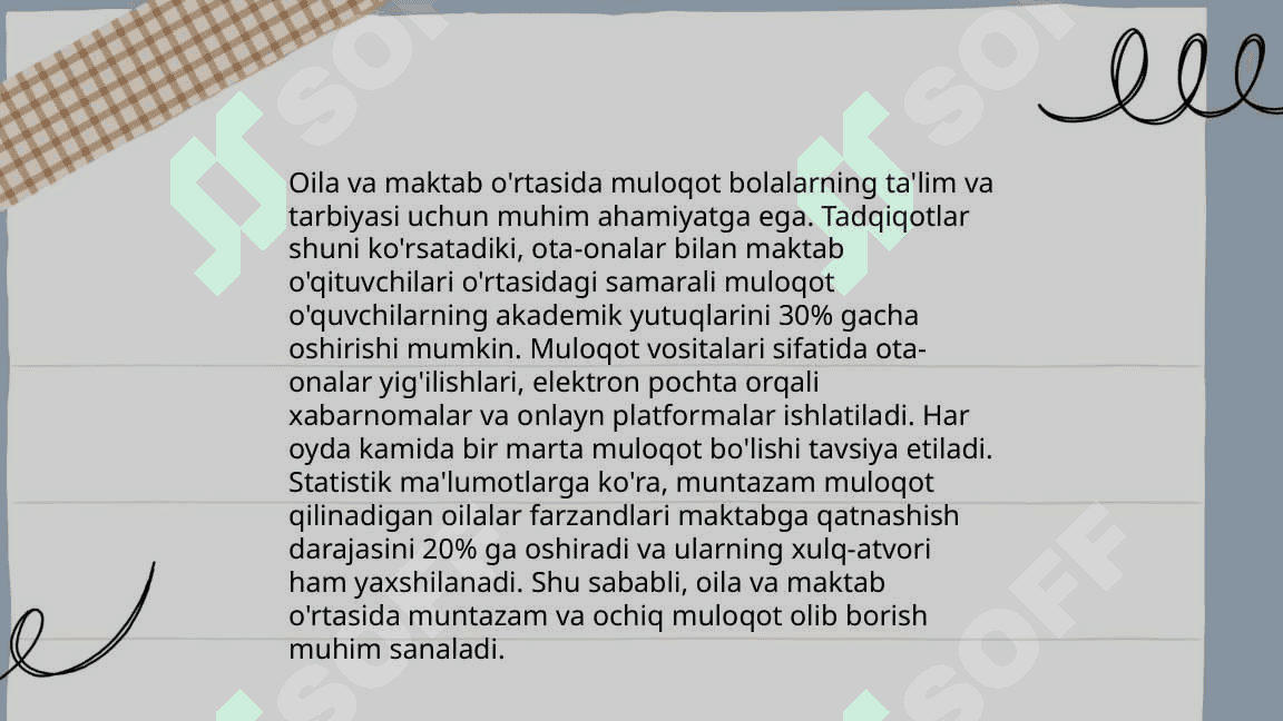 Maktab va oila integratsiyasi 4