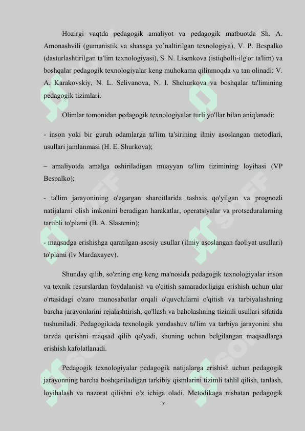 Ijtimoiy pedagogika fan va amaliy faoliyat sohasi sifatida. 7