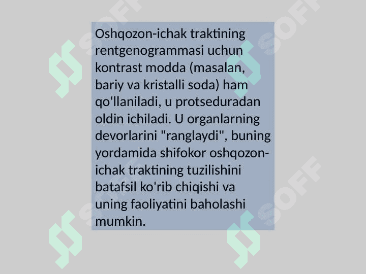 Oshqozon-ichak traktining rentgenologik tekshiruvi 4