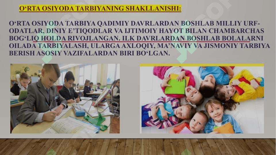 O‘rta Osiyoda tarbiya,         maktab va pedagogik fikrlar 4