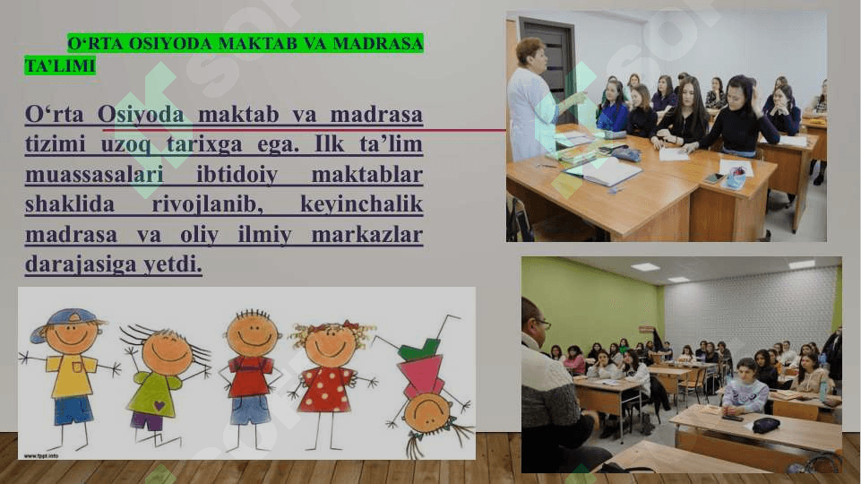 O‘rta Osiyoda tarbiya,         maktab va pedagogik fikrlar 7