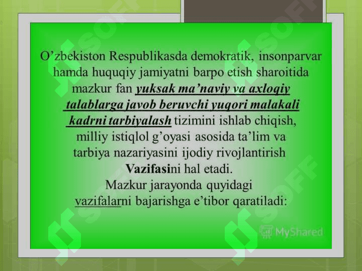Pedagogika - shaxs tarbiyasi va rivojlanishi to‘g‘risidagi fan. Ilmiy-pedagogik tadqiqotlar metodologiyasi va metodlari. Yaxlit pedagogik jarayon. 6