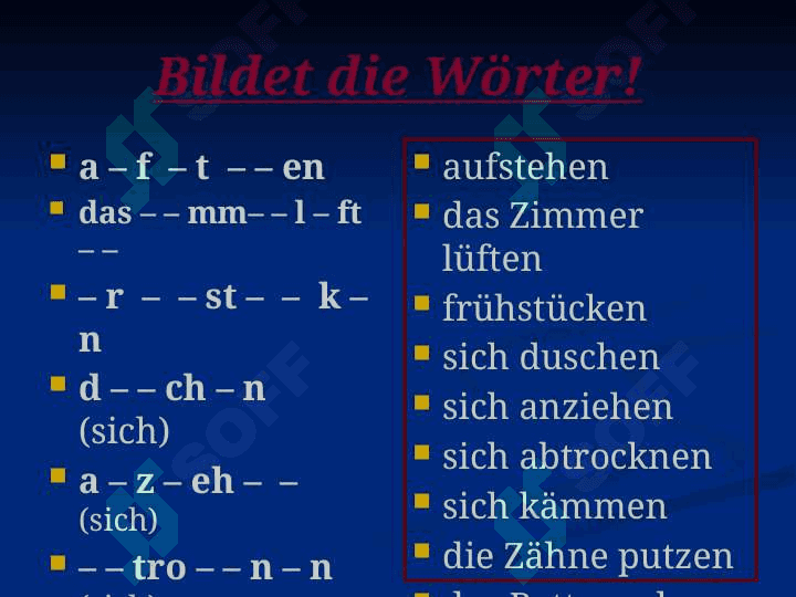 MEIN TAGESABLAUF 5