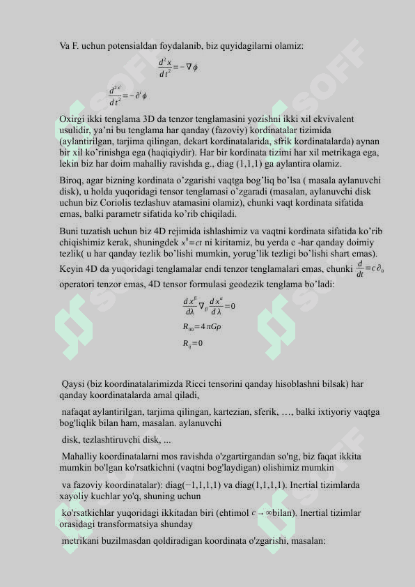 Inersiya momenti Inersiya momenti va uning komponentlari 4