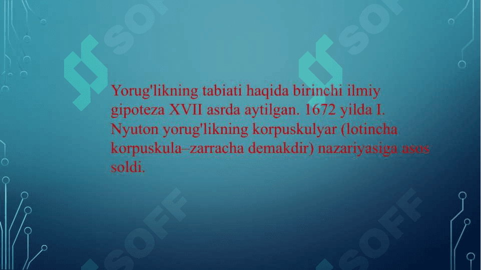 Yassi parallel plastinka yordamida interferensiyon manzara hosil qilish 2