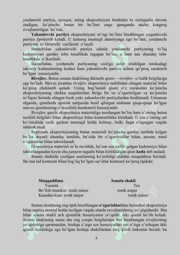 Sonata shakli 4
