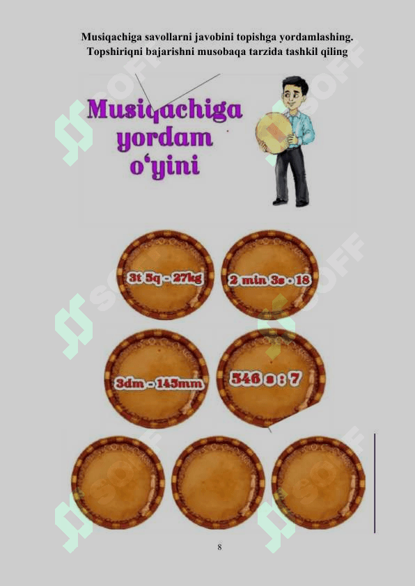 3- sinf matematika darslarida “Uzunlik birliklari” mavzusi orqali o`quvchilarda kritik fikrlashni rivojlantirish 8