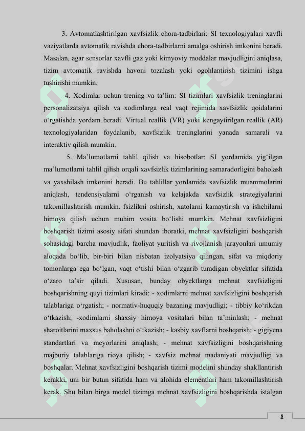 Qurilish kompaniyasi obyektlarini monitoring qiluvchi tizim. 8