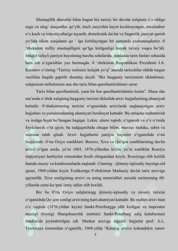 O’rta Osiyo xonliklari davrida arxiv ishi 3